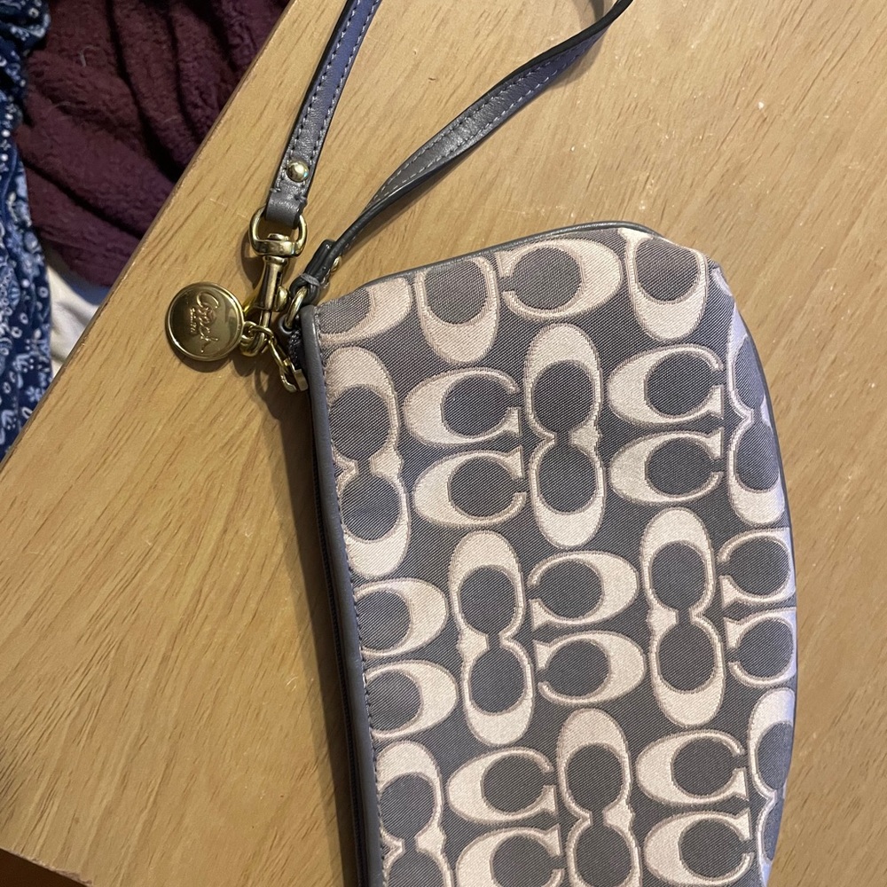 Coach large wristlet